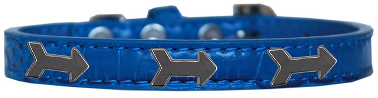 Arrows Widget Croc Dog Collar Blue Size 10